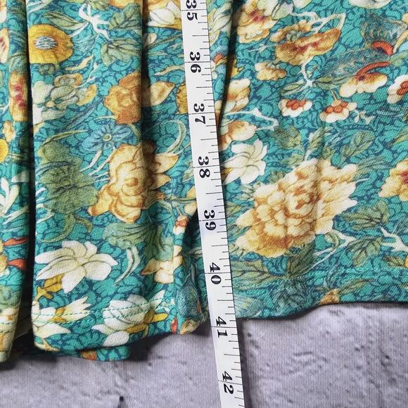 Peruvian Connection Jade Garden Tiered Sleeveless Pima Cotton Blend Size Small - Picture 10 of 11